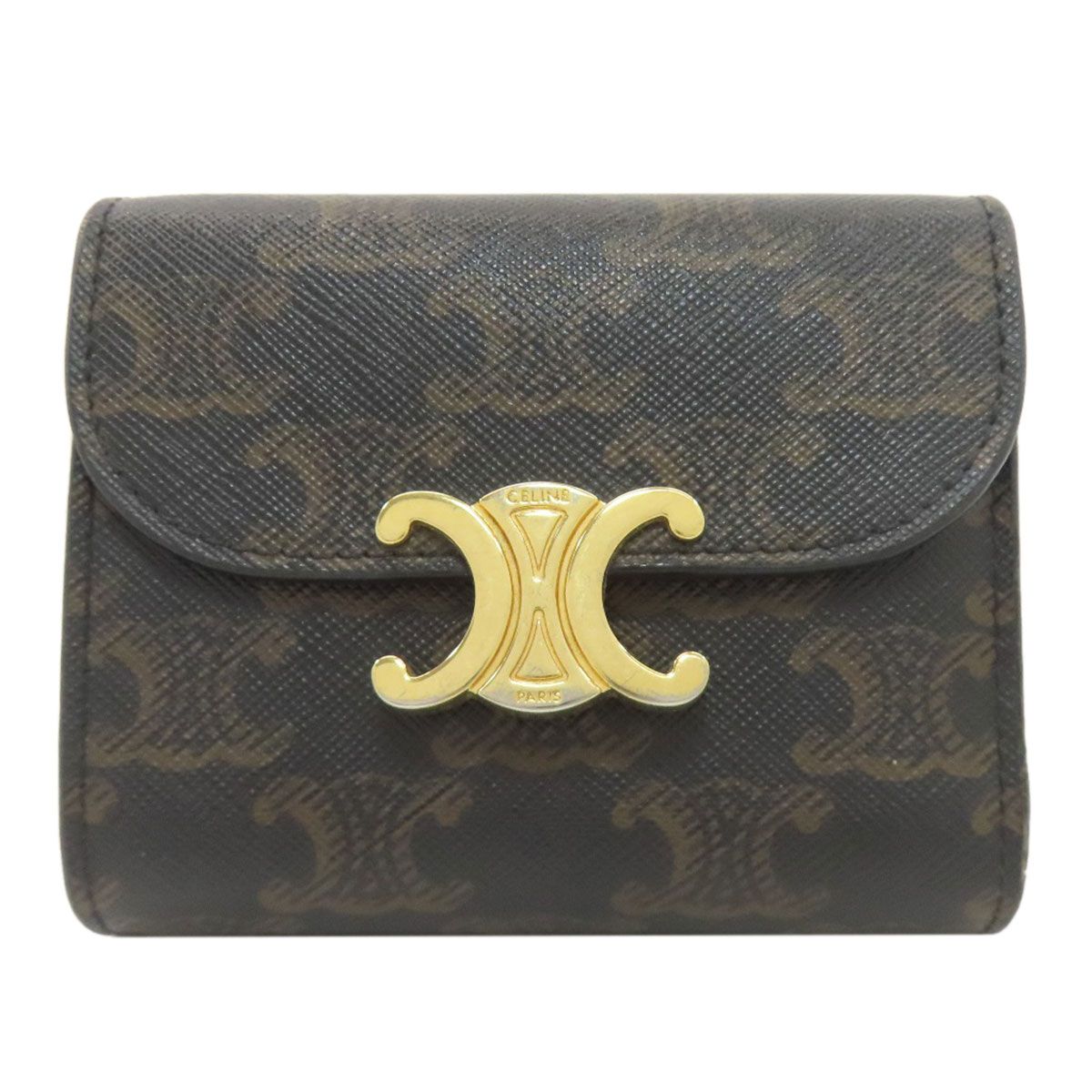 Celine Triomphe Flap Trifold Wallet