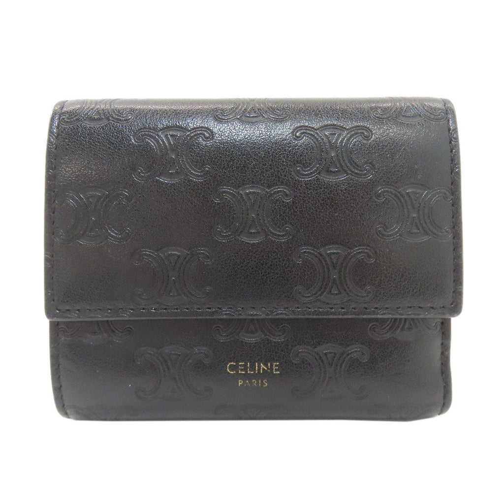 Celine Small Trifold Wallet Leather