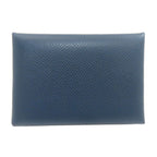 Hermes Calvi Duo Verso Silver Card Case Calf — view 2