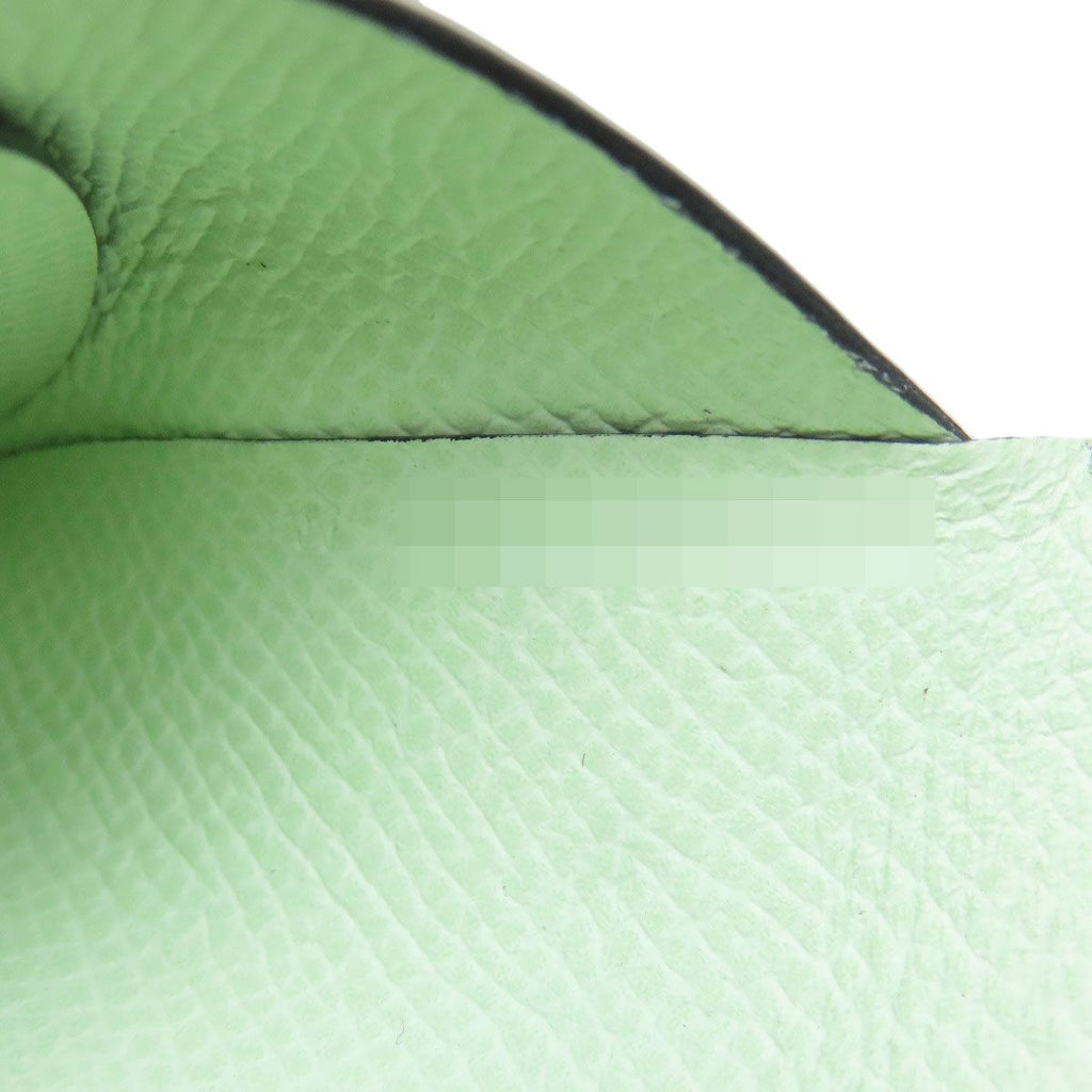 Hermes Calvi Duo Verso Silver Card Case Calf — view 7