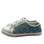 Louis Vuitton Sneakers Denim Monogram White — view 3
