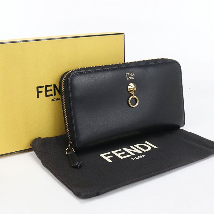 Fendi Wallet Zip Around Calf