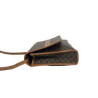 Celine Vintage Macadam Blason Triomphe Pattern Leather Shoulder Bag Pochette — view 5