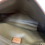 Celine Vintage Macadam Blason Triomphe Pattern Leather Shoulder Bag Pochette — view 9