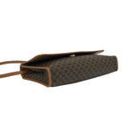 Celine Vintage Macadam Blason Triomphe Pattern Leather Shoulder Bag Pochette — view 7