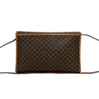 Celine Vintage Macadam Blason Triomphe Pattern Leather Shoulder Bag Pochette — view 3