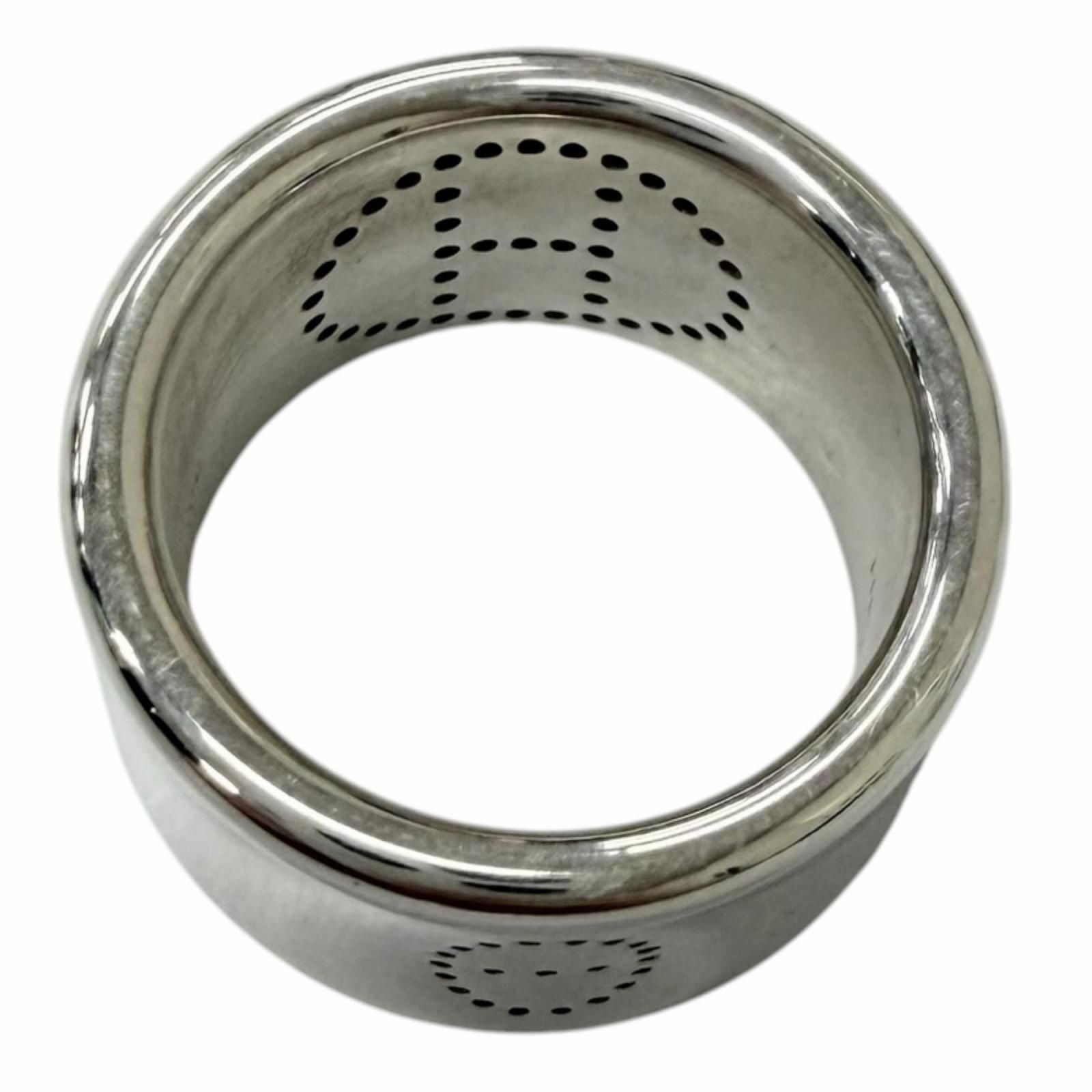 Hermes Eclipse Ribbon Ring Silver — view 3