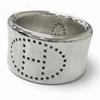 Hermes Eclipse Ribbon Ring Silver