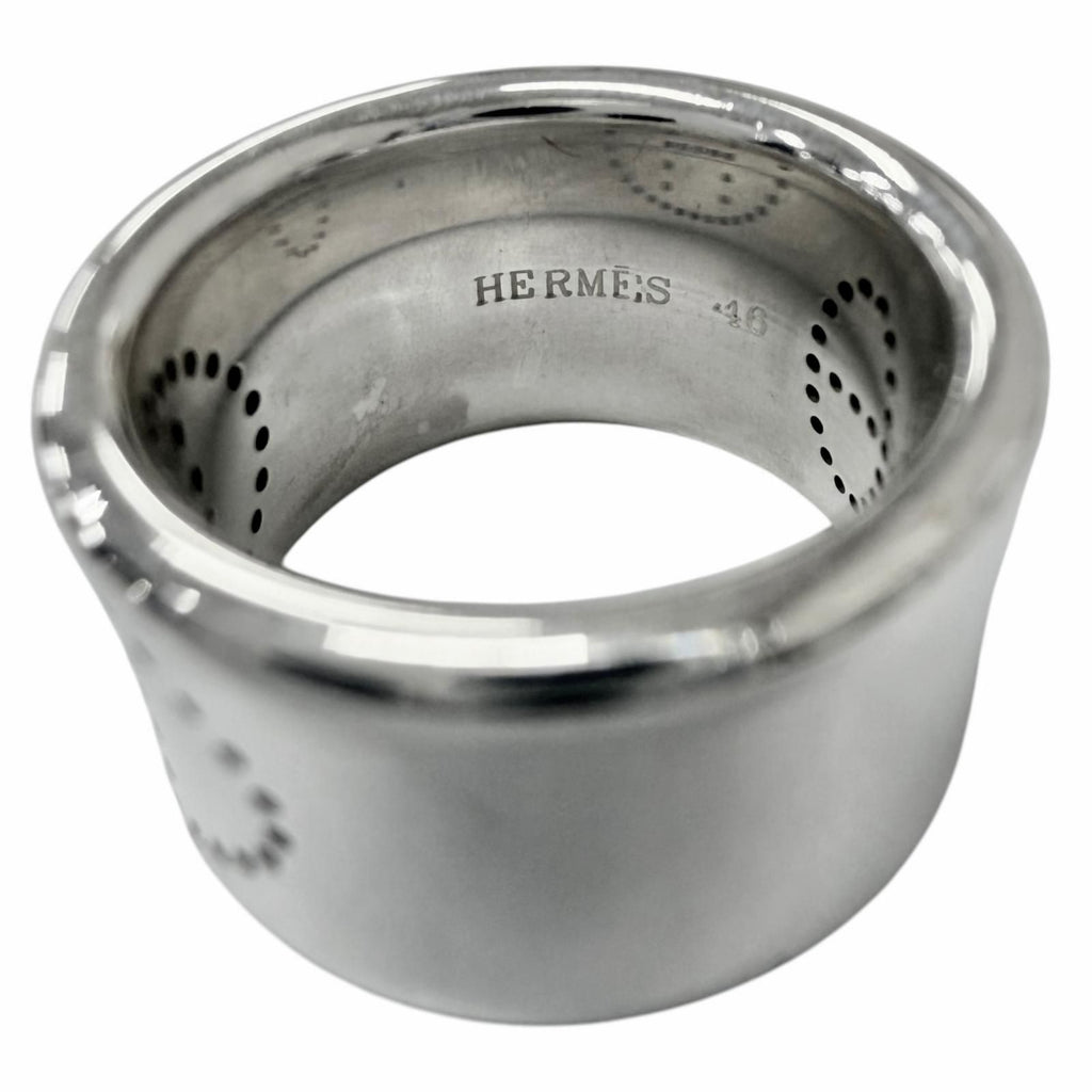 Hermes Eclipse Ribbon Ring Silver — view 4