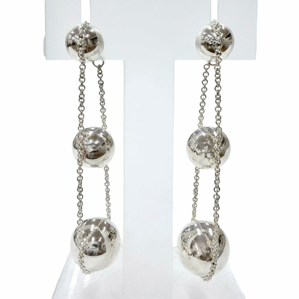 Tiffany & Co Triple Drop Earrings Silver