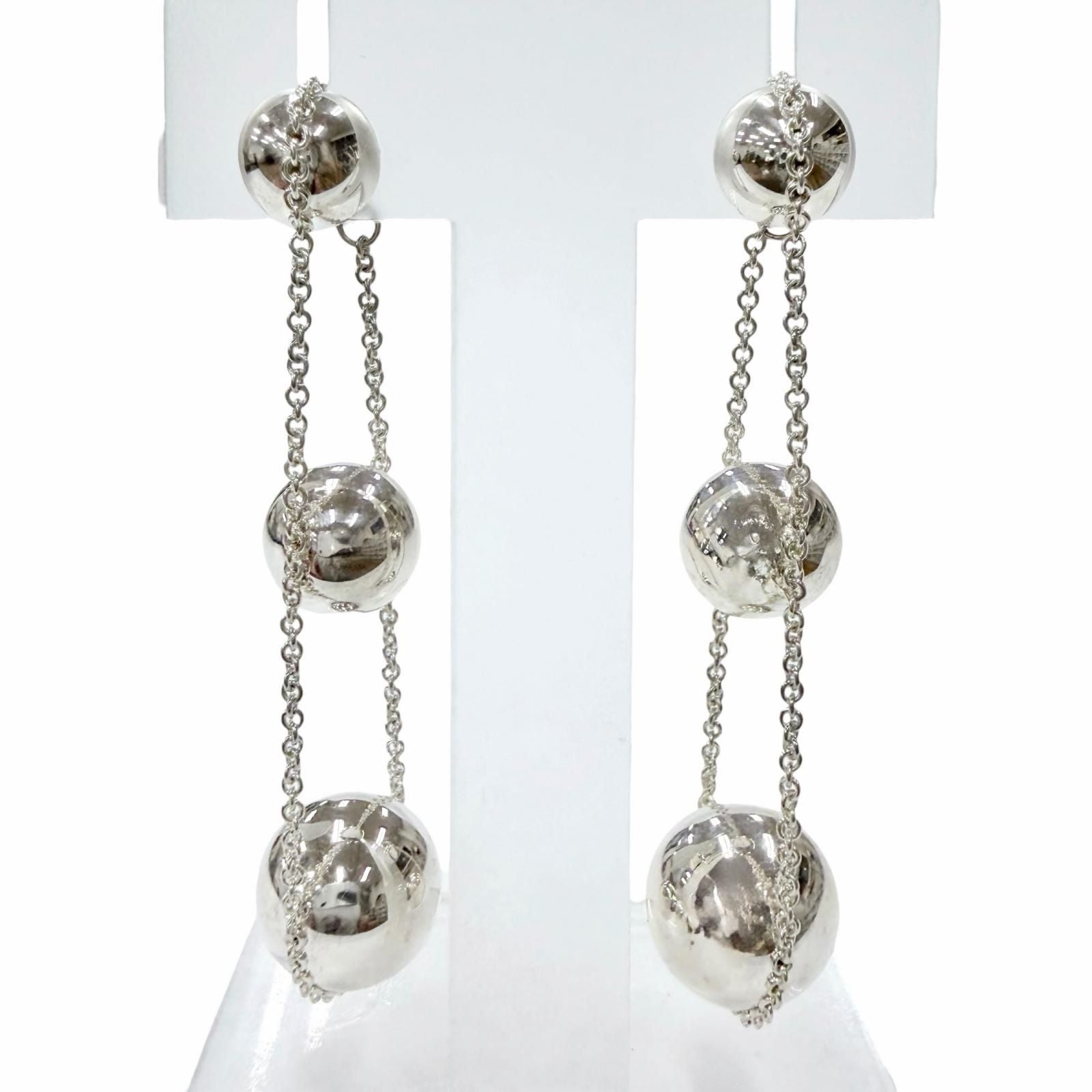 Tiffany & Co Triple Drop Earrings Silver