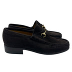 Gucci Loafers Suede Brown with Metal — view 3
