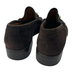 Gucci Loafers Suede Brown with Metal — view 6