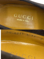 Gucci Loafers Suede Brown with Metal — view 8