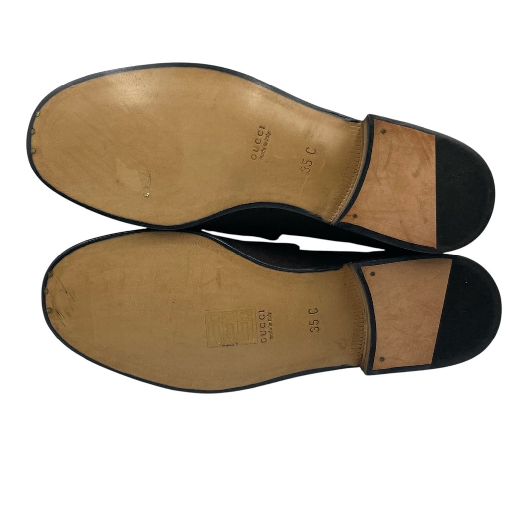 Gucci Loafers Suede Brown with Metal — view 9
