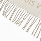 Louis Vuitton Scarf Reykjavik Cashmere Monogram Giant Pattern Shawl Beige — view 6