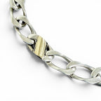 Tiffany & Co Figaro 925 750 Chain Bracelet 19 cm Silver Gold Recommended — view 2