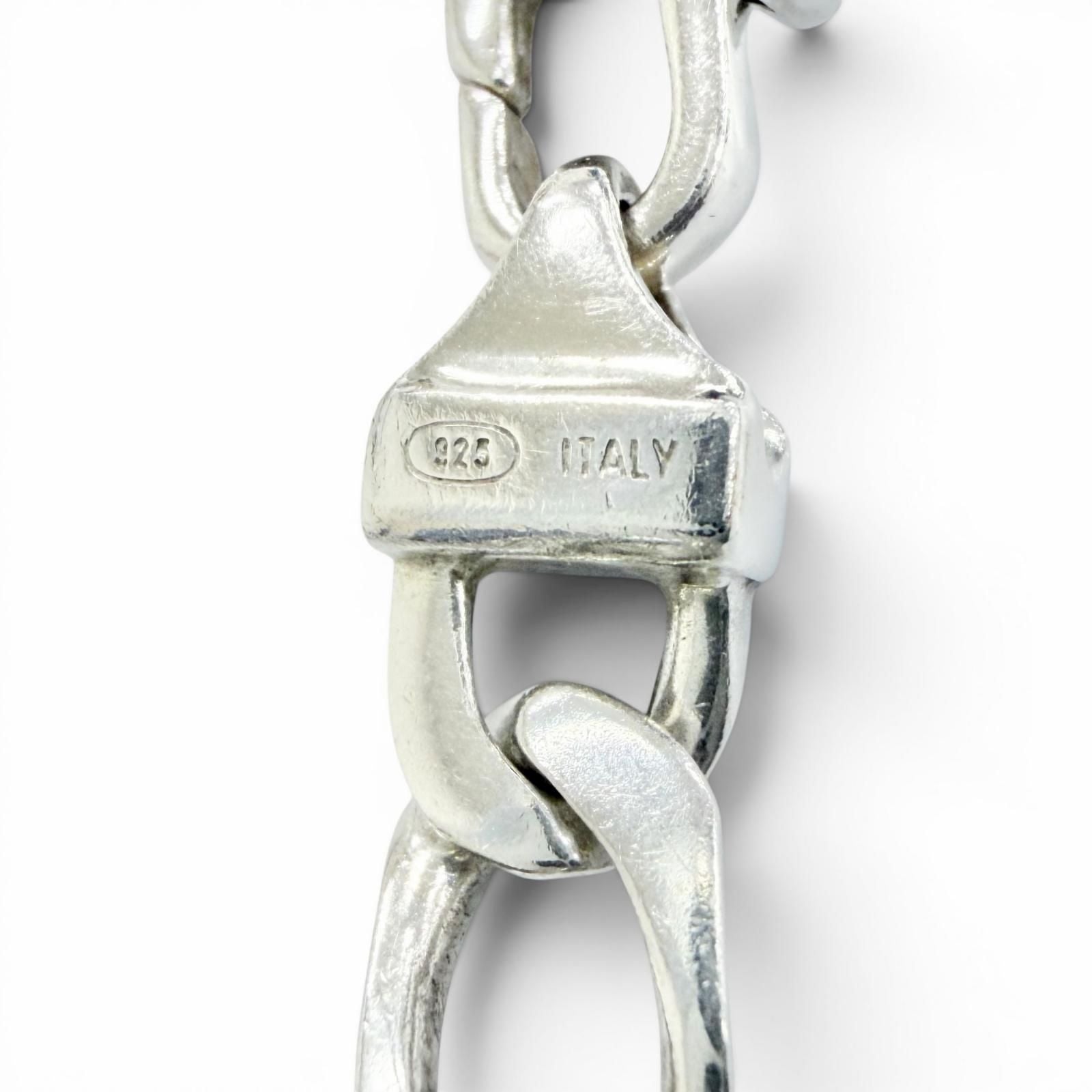 Tiffany & Co Figaro 925 750 Chain Bracelet 19 cm Silver Gold Recommended — view 5