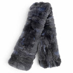 Chanel Back CC Logo All Pattern Cashmere Ori Rug Fur Scarf Fur Shawl Purple