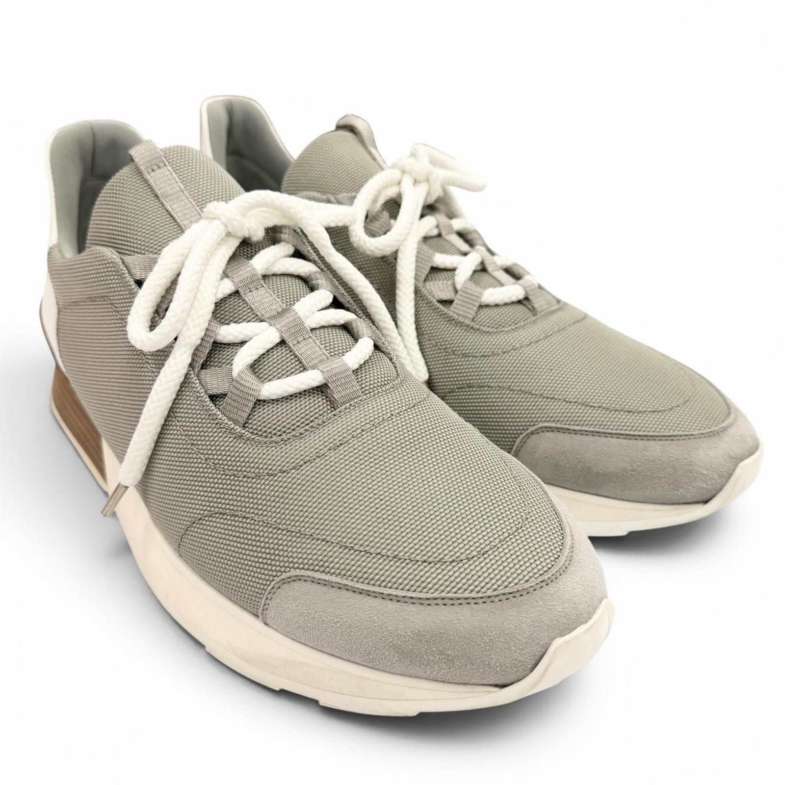 Hermes Miles Nylon Leather Different Sneaker — view 3