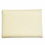 Hermes Calvi Duo Veau Epsom Cles Silver Compact Wallet Coin Case — view 3