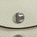 Hermes Calvi Duo Veau Epsom Cles Silver Compact Wallet Coin Case — view 8