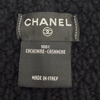Chanel Cashmere CC Logo Hat Knit Cap Black — view 9