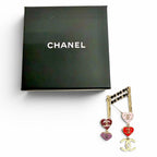 Chanel CC Logo Heart Musical Note Brooch Gold Multicolor Adult Recommended — view 2