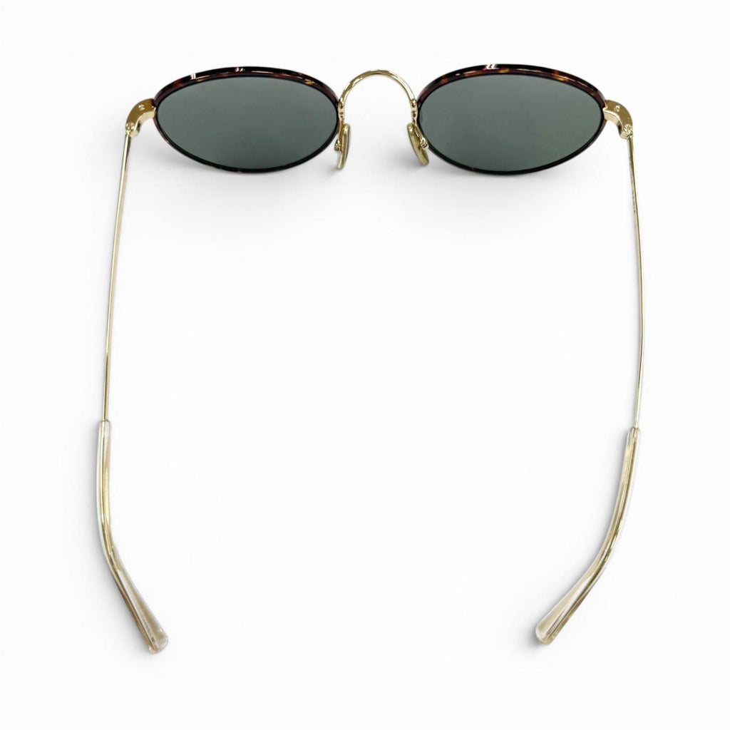Celine Marble Pattern Boston Eyewear Sunglasses Brown Gold Green — view 5