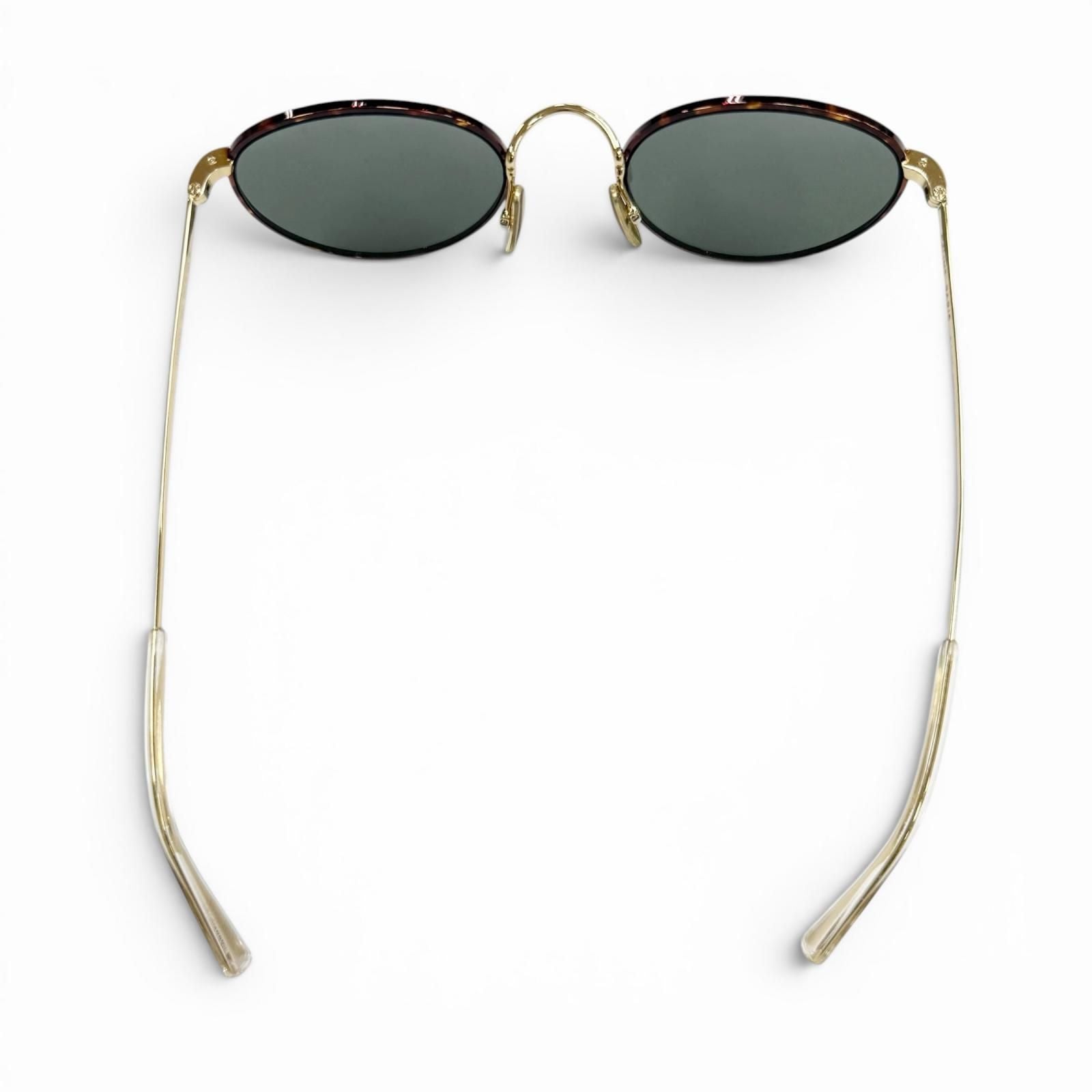 Celine Marble Pattern Boston Eyewear Sunglasses Brown Gold Green — view 5
