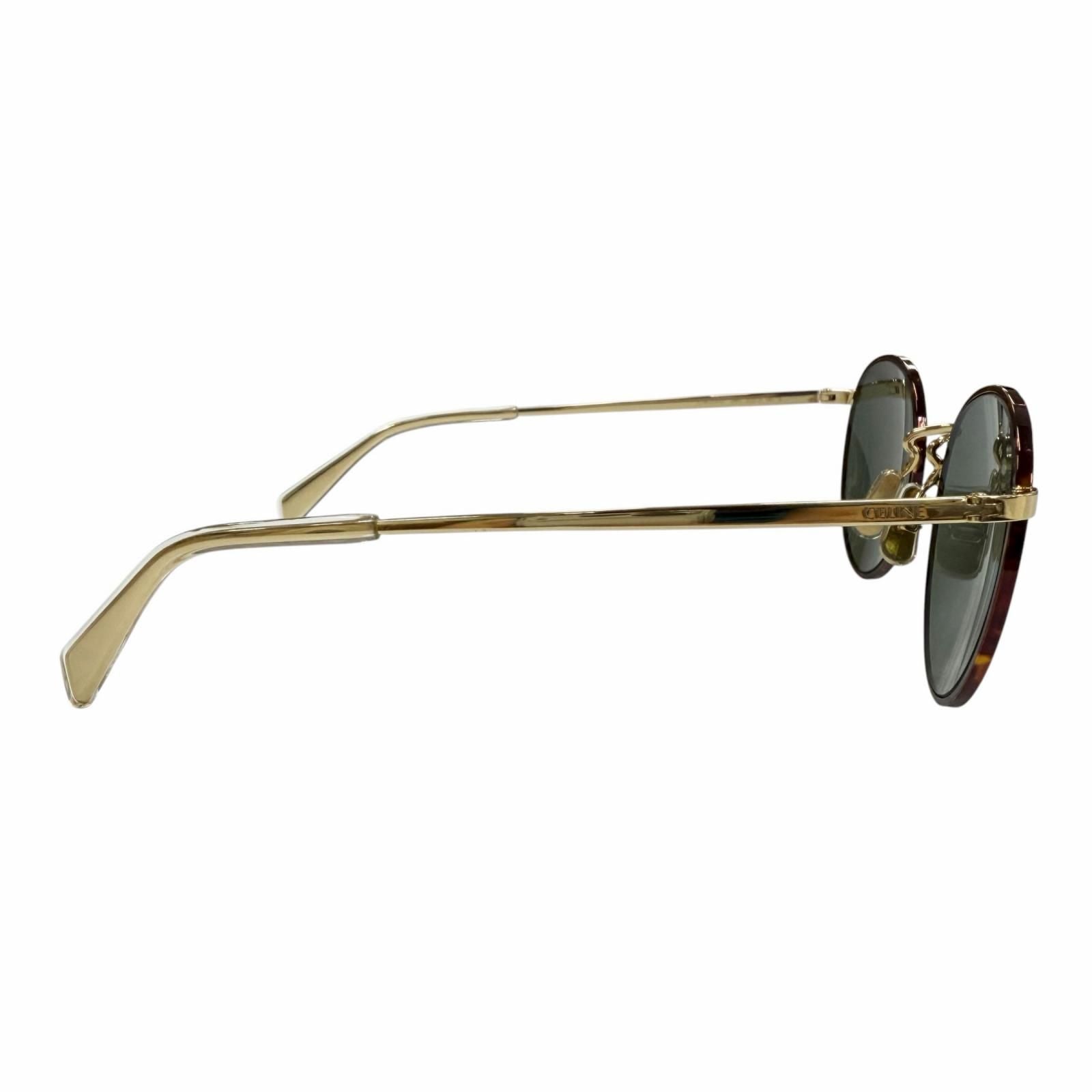 Celine Marble Pattern Boston Eyewear Sunglasses Brown Gold Green — view 4