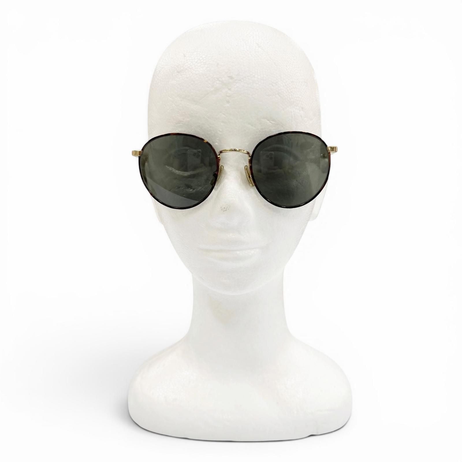 Celine Marble Pattern Boston Eyewear Sunglasses Brown Gold Green — view 2