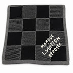Louis Vuitton Scarf Damier Heritage Wool 100% Noir