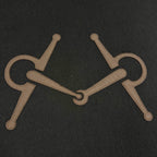 Hermes Cashmere Black Brown Ebony Leather Horsebit Logo Embroidery Reversible — view 6