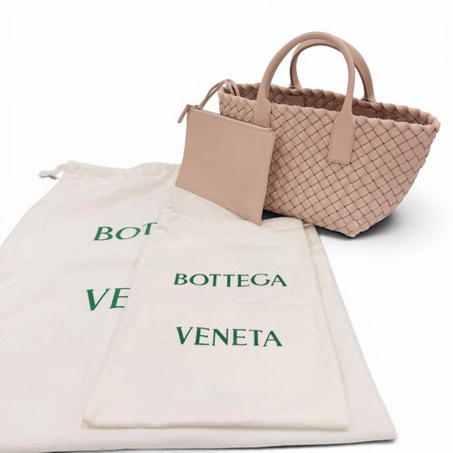 Bottega Veneta Mini Cover with Lambskin Pouch 2-Way Pink — view 2
