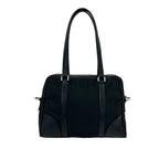Prada Nylon Leather 2-Way Shoulder Bag Black — view 3
