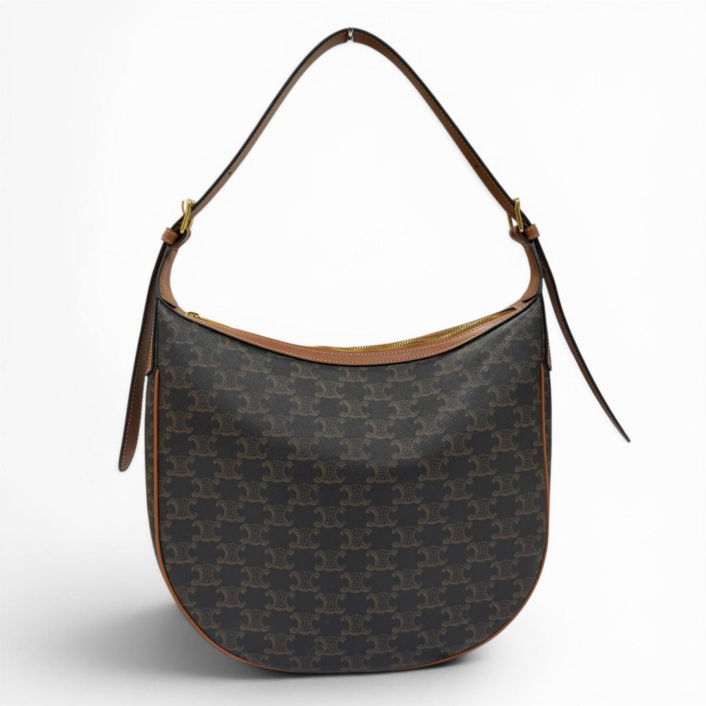 Celine Eloise Shoulder Bag Triomphe Canvas Brown — view 3