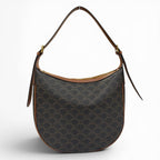 Celine Eloise Shoulder Bag Triomphe Canvas Brown — view 3