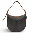 Celine Eloise Shoulder Bag Triomphe Canvas Brown