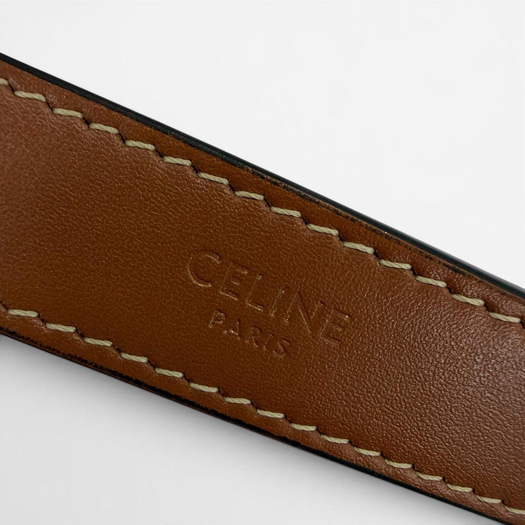Celine Eloise Shoulder Bag Triomphe Canvas Brown — view 8