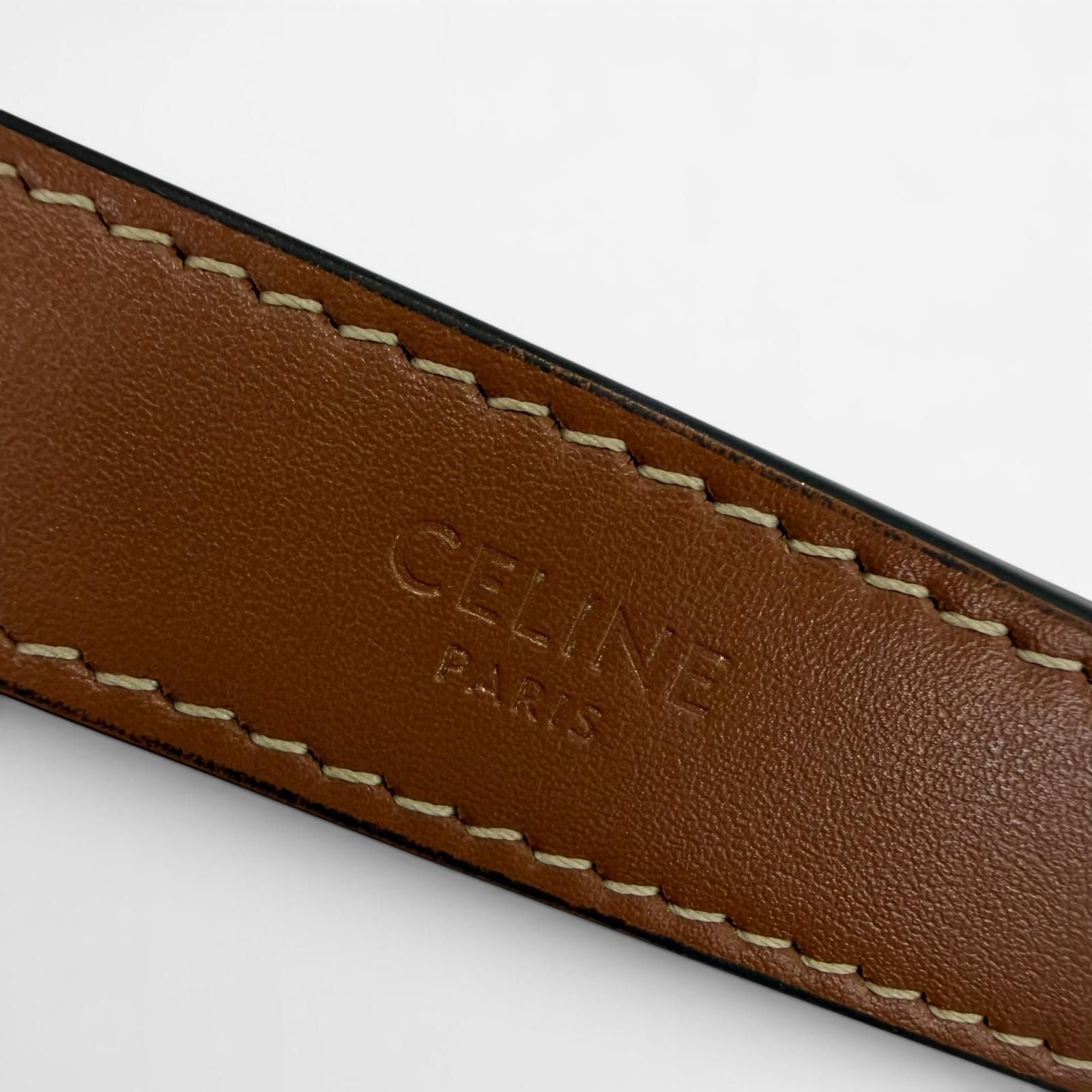 Celine Eloise Shoulder Bag Triomphe Canvas Brown — view 8