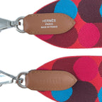 Hermes Bandouliere Sangles Flipper Ball Shoulder Strap Red Blue — view 2