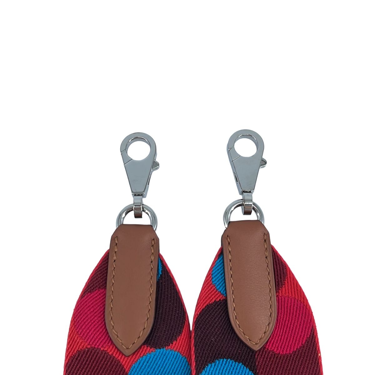 Hermes Bandouliere Sangles Flipper Ball Shoulder Strap Red Blue — view 3