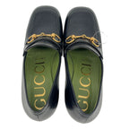 Gucci Horsebit Leather Plat Loafers 36.5 Black — view 4