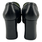 Gucci Horsebit Leather Plat Loafers 36.5 Black — view 3