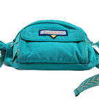 Gucci 2-Way Terry Cloth Patch Waist Bag Green — view 4