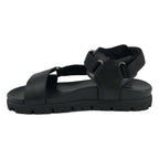 Prada Nylon Strap Sandals 9 Black — view 2