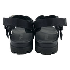 Prada Nylon Strap Sandals 9 Black — view 3