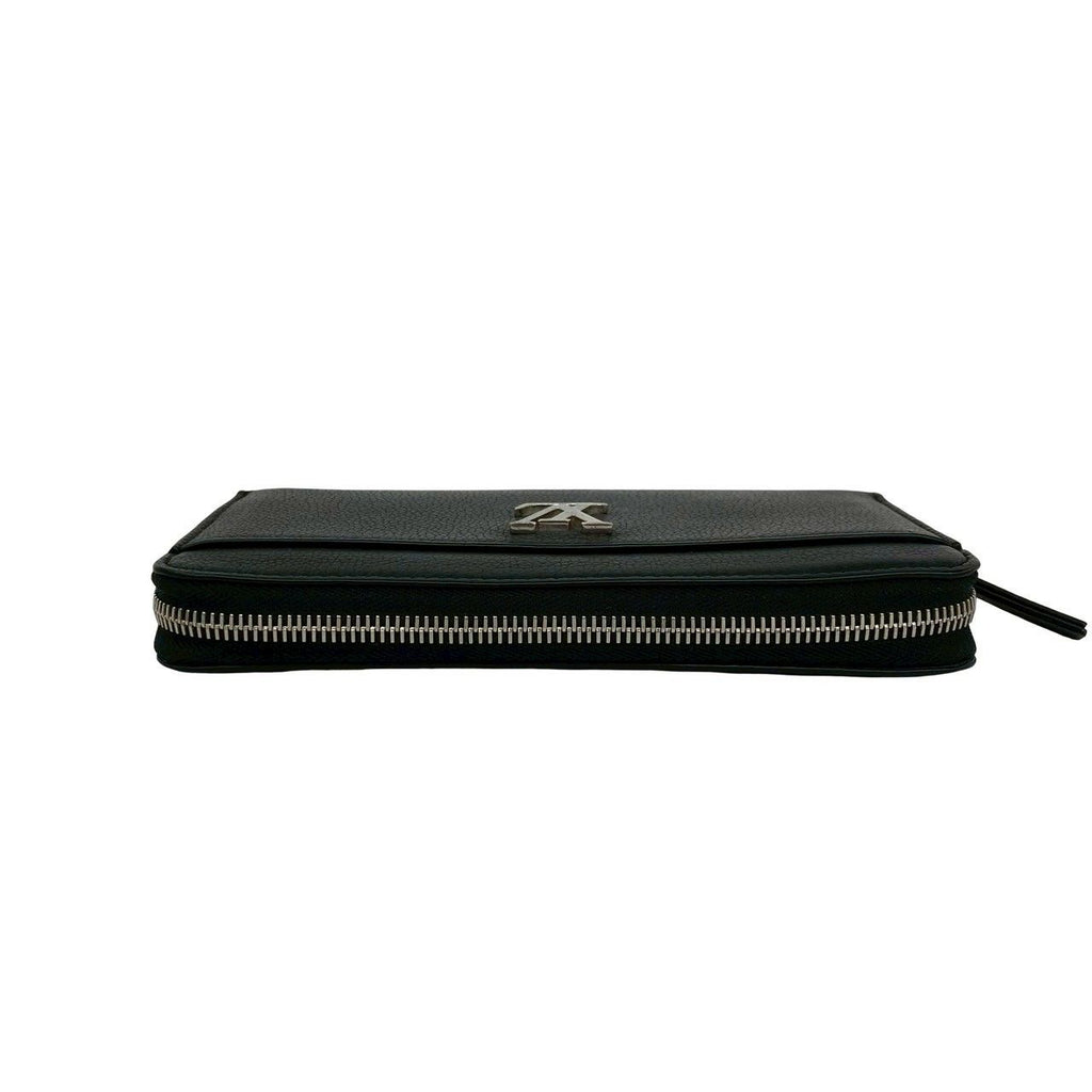 Louis Vuitton Lockme Zippy Wallet Leather Zip Around Noir Handbag — view 3