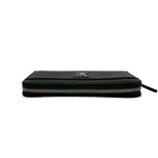 Louis Vuitton Lockme Zippy Wallet Leather Zip Around Noir Handbag — view 3